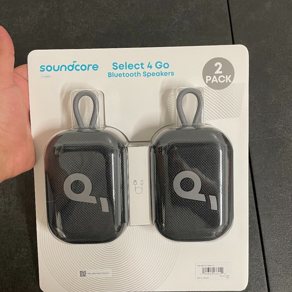Soundcore Select 4 Go Bluetooth Speaker by Anker (2-pack Bundle)